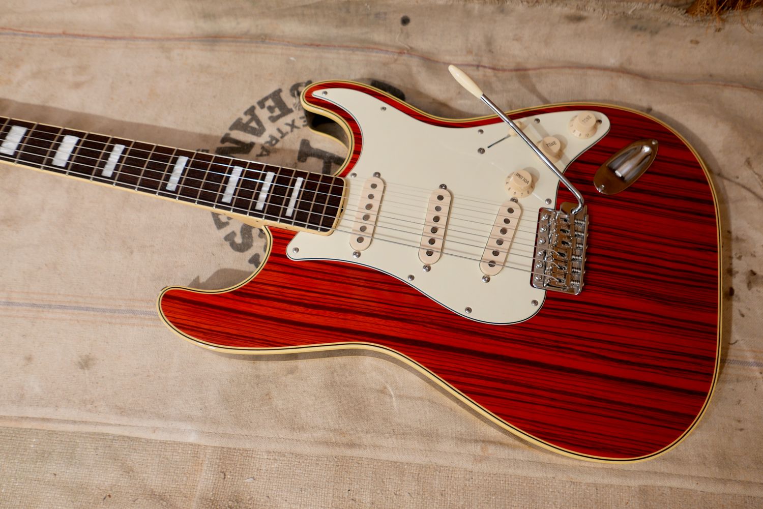 2002 Fender Japan ST68-HO '68 RI Custom Stratocaster Zebra Wood