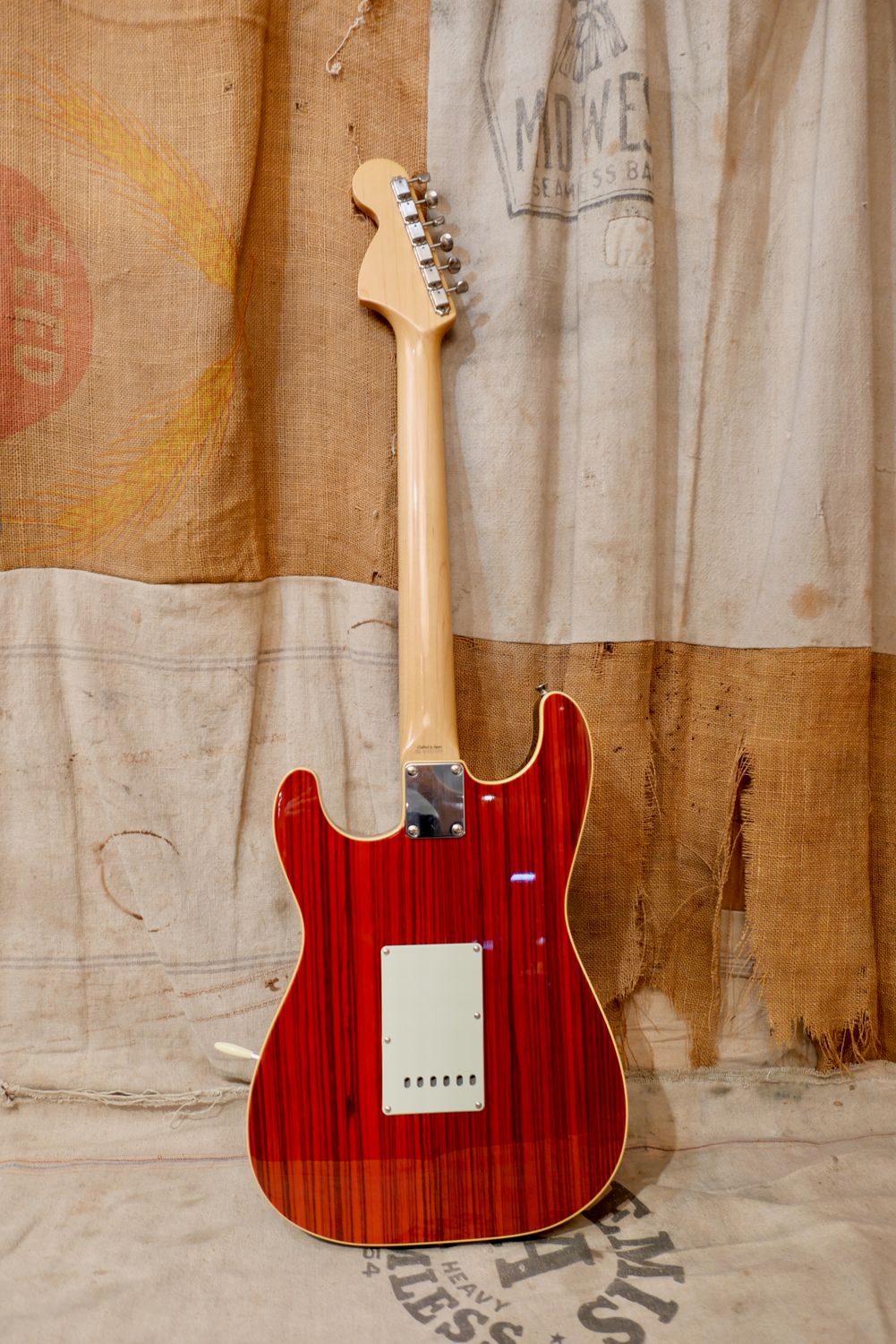 2002 Fender Japan ST68-HO '68 RI Custom Stratocaster Zebra Wood
