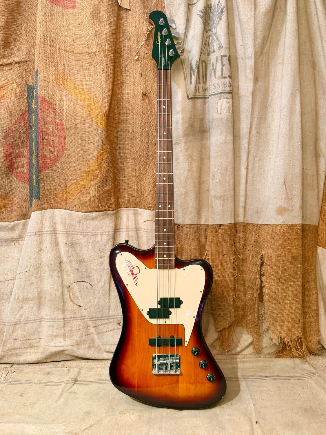 1995 Epiphone Thunderbird Non-Reverse Bass Sunburst