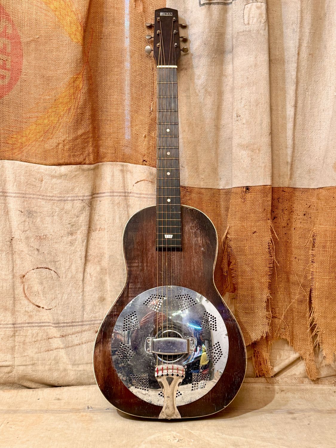 1930s Rexo by Regal VII Wood Body Resonator with Pickup-Electric