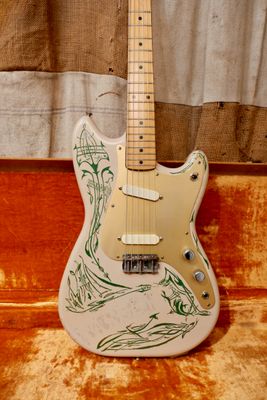1958 Fender Duo Sonic Desert Sand Pinstriped / Painted