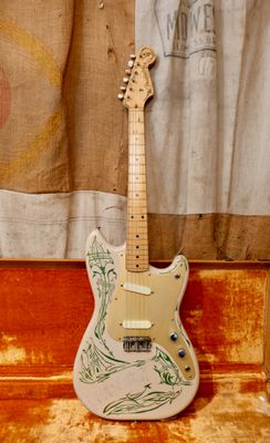 1958 Fender Duo Sonic Desert Sand Pinstriped / Painted