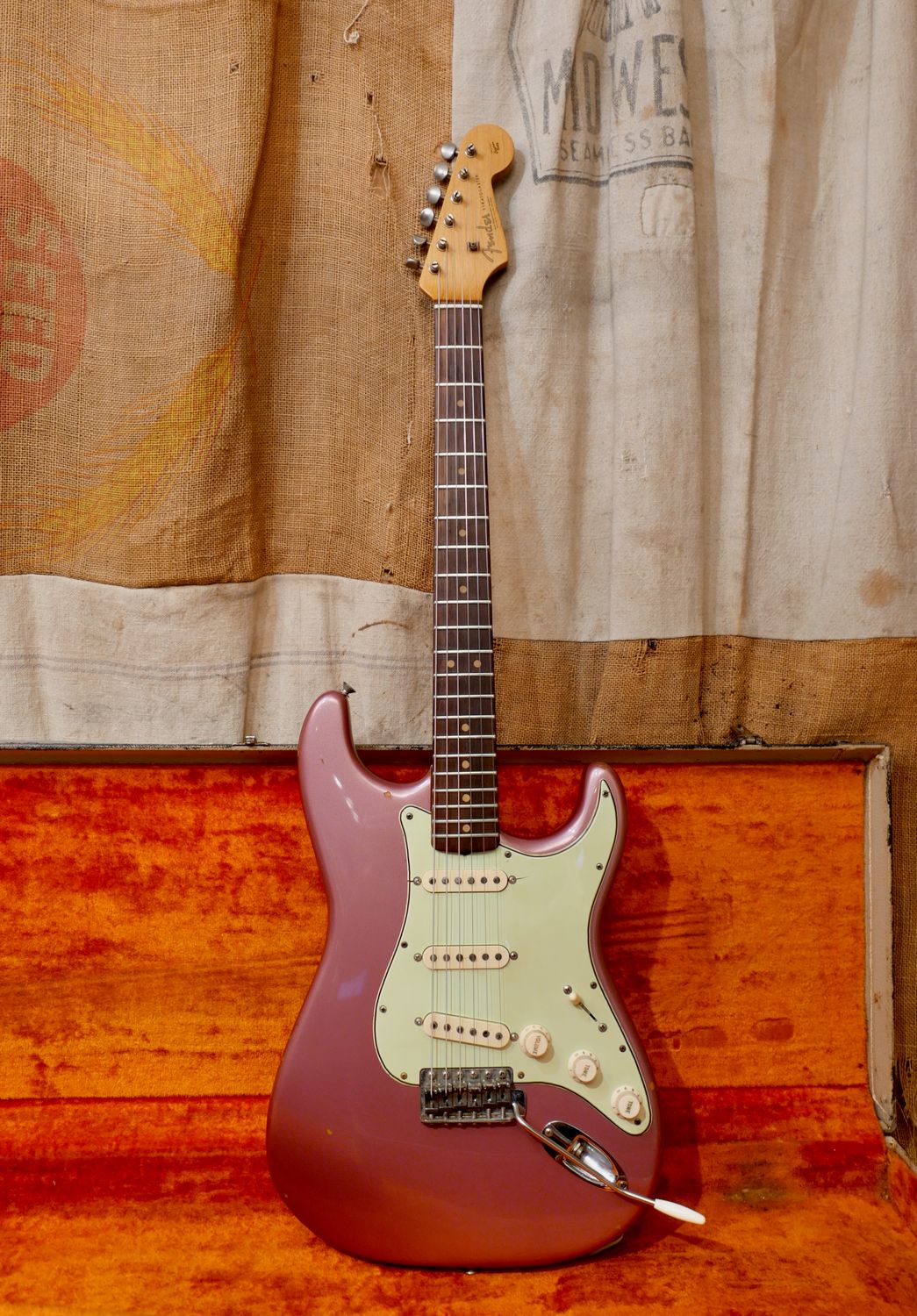 1964 Fender Stratocaster Burgundy Mist Refin