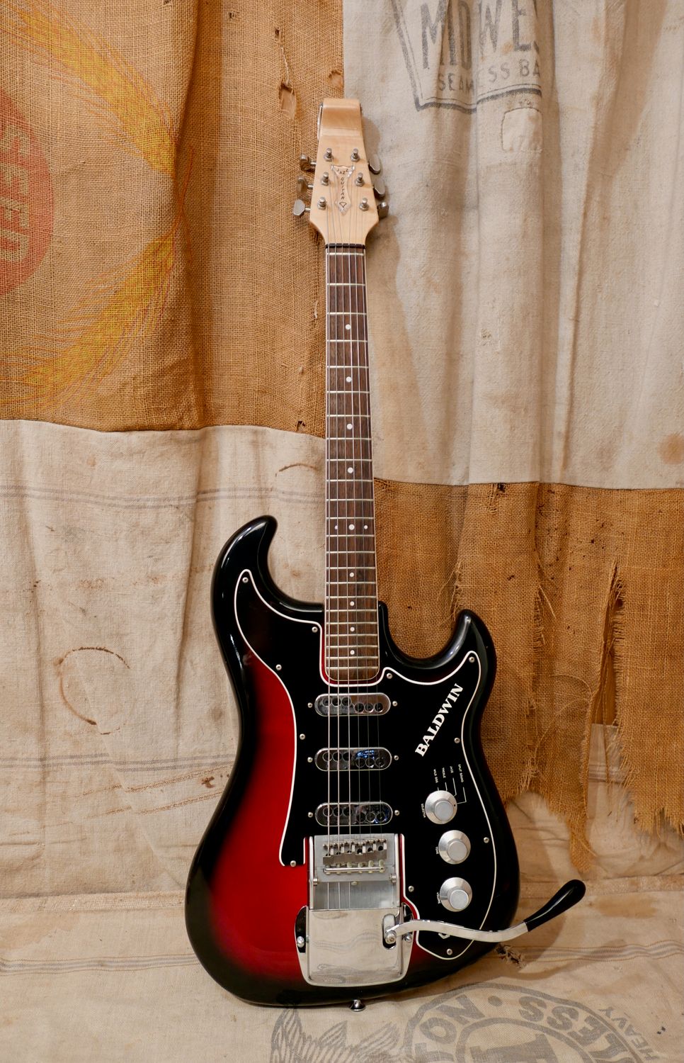 1960s Baldwin Split Sound Jazz Guitar Redburst