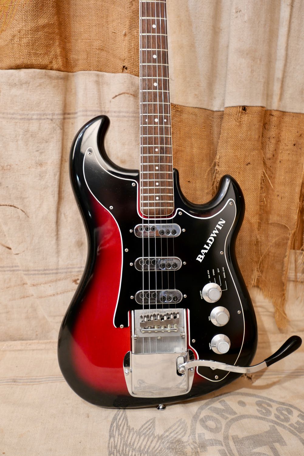 1960s Baldwin Split Sound Jazz Guitar Redburst
