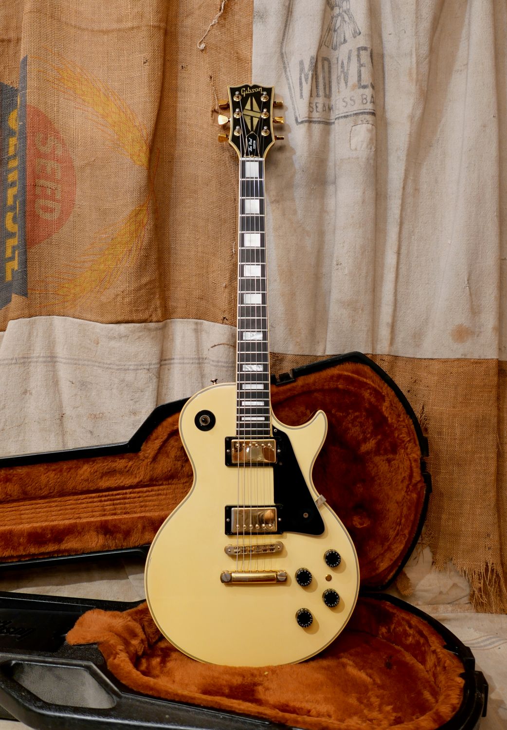 1977 Gibson Les Paul Custom Tuxedo White &amp; Black