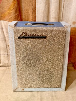 Ekosonic Mod 98. 1950's Tube Amplifier Two Tone Blue