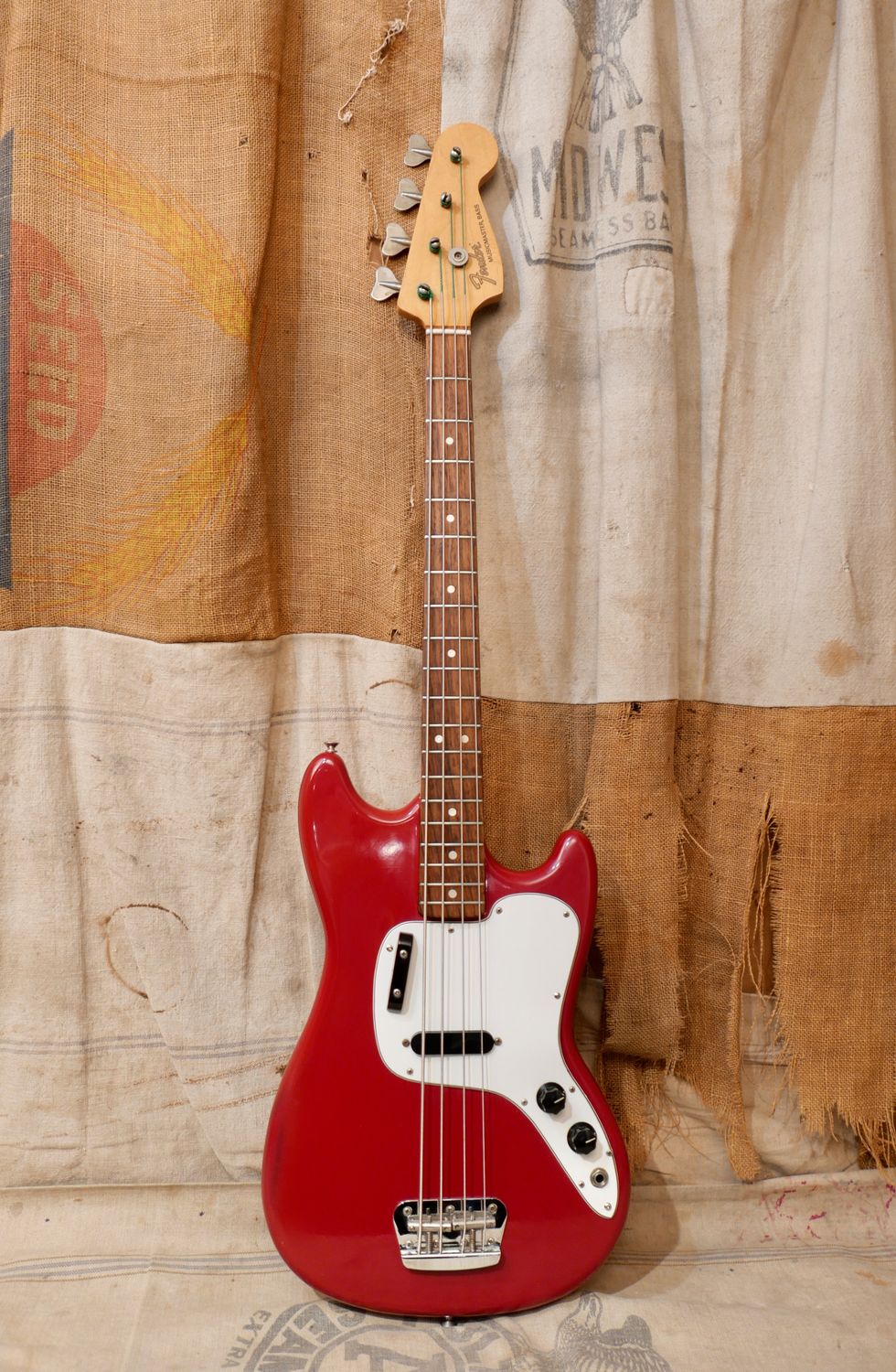 1975 Fender Musicmaster Bass Red