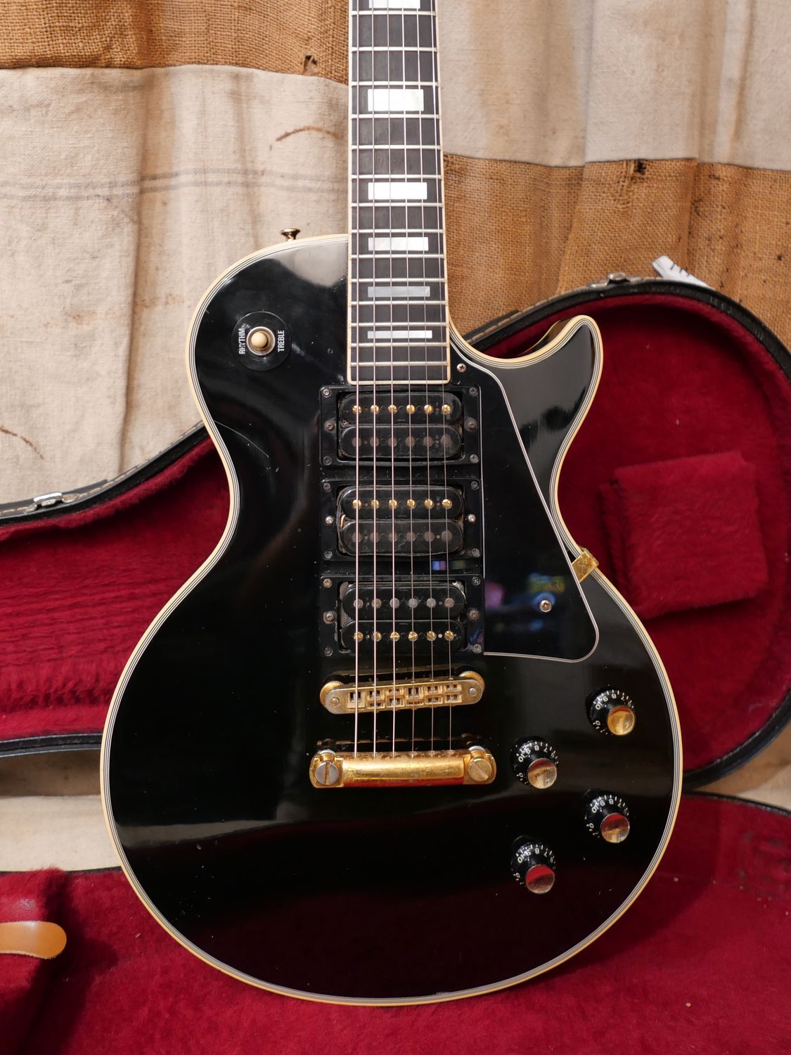 1978 Gibson Les Paul Custom Black 3 Pickup