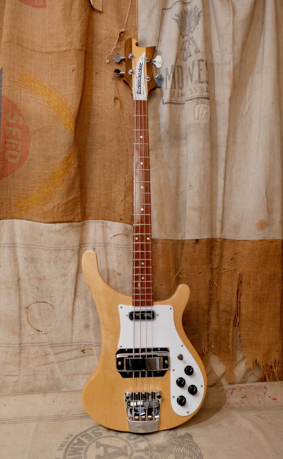 1989 Rickenbacker 4001v63 Bass MapleGlo Natural