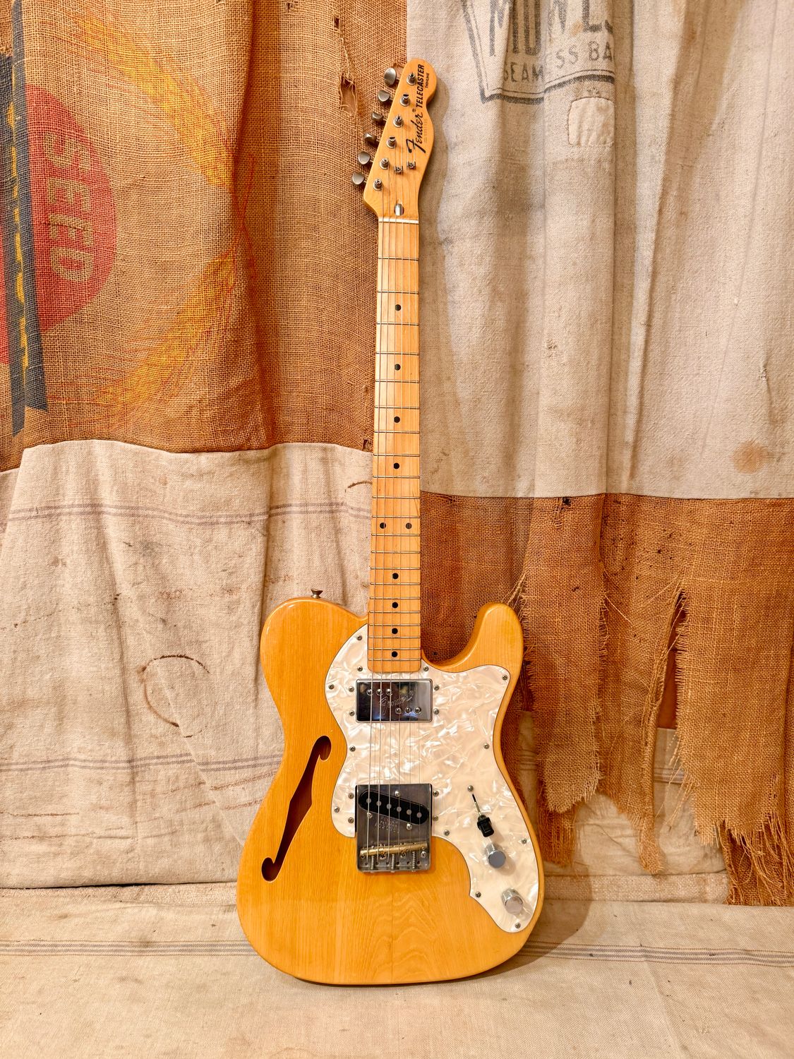1989 Fender MIJ Thinline Telecaster Natural Modified TN-72