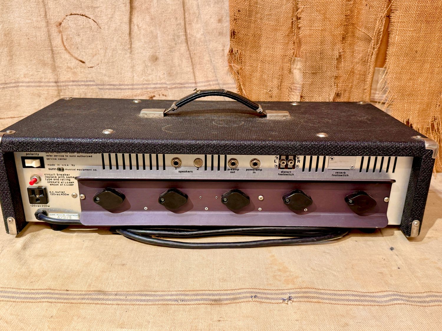 1980's Sunn Concert Bass Head-Solid State