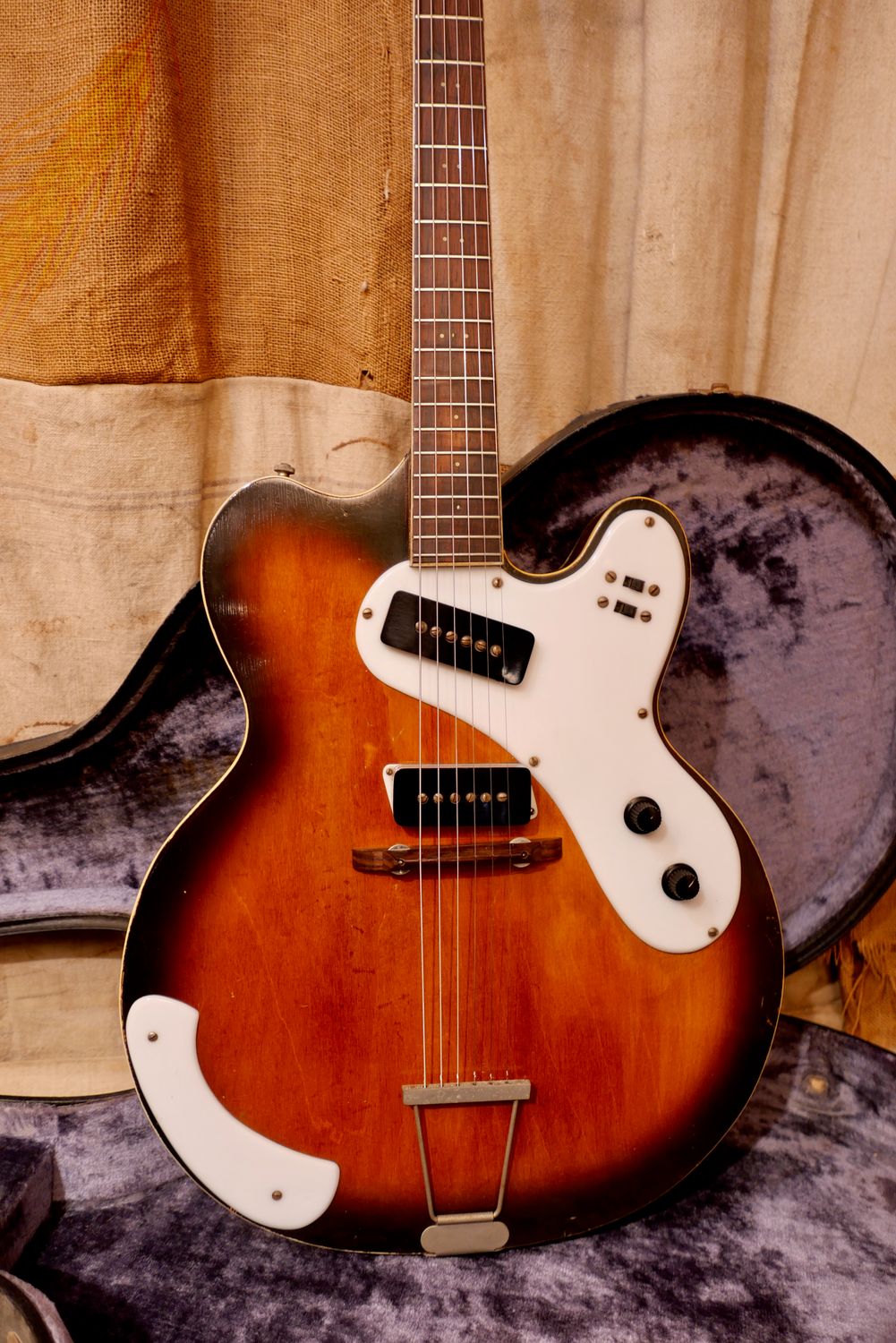 1960's R.C. Allen Custom "Mosrite Style" Electric Guitar Sunburst