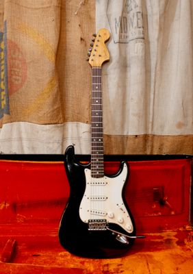 1966 Fender Stratocaster Black Refin