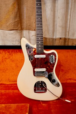 1965 Fender Jaguar Olympic White Factory Refin