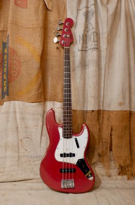 1964 Fender Jazz Bass Red Sparkle Refin