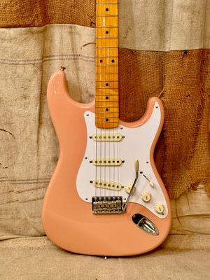 希少_Fender Mexico Stratocaster shell pink 2017 Fender MIJ Traditional '58 Reissue Stratocaster Shell Pink