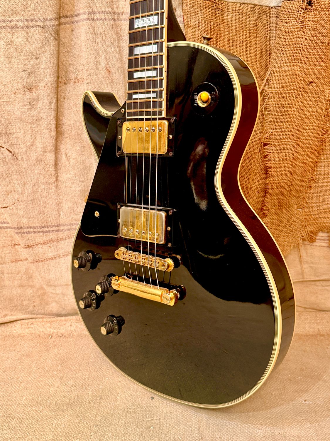 1974 20th Anniversary Gibson Les Paul Custom Lefty Black