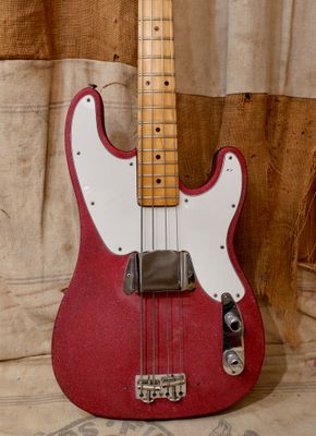 1969 Fender Telecaster Bass Red Sparkle Refin