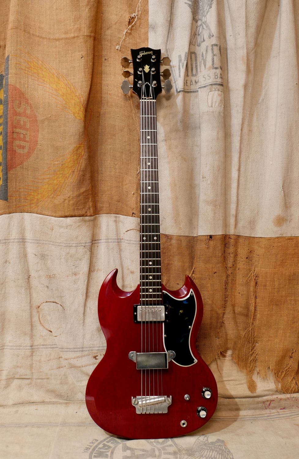 1962 Gibson EB-6 Cherry Rare Single Pickup