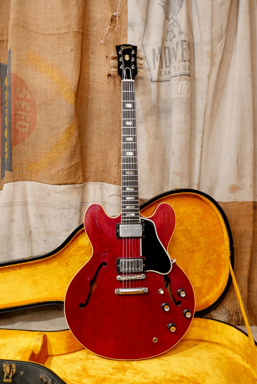 1962 Gibson ES-335 Cherry Stop Tailpiece
