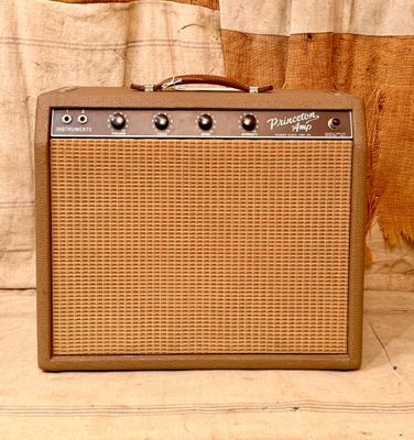 1963 Fender Princeton Amplifier Brown 6G2