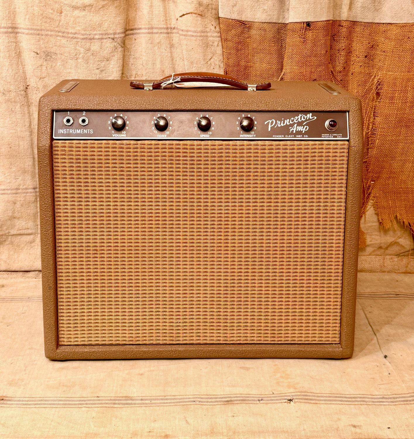 1963 Fender Princeton Amplifier Brown 6G2