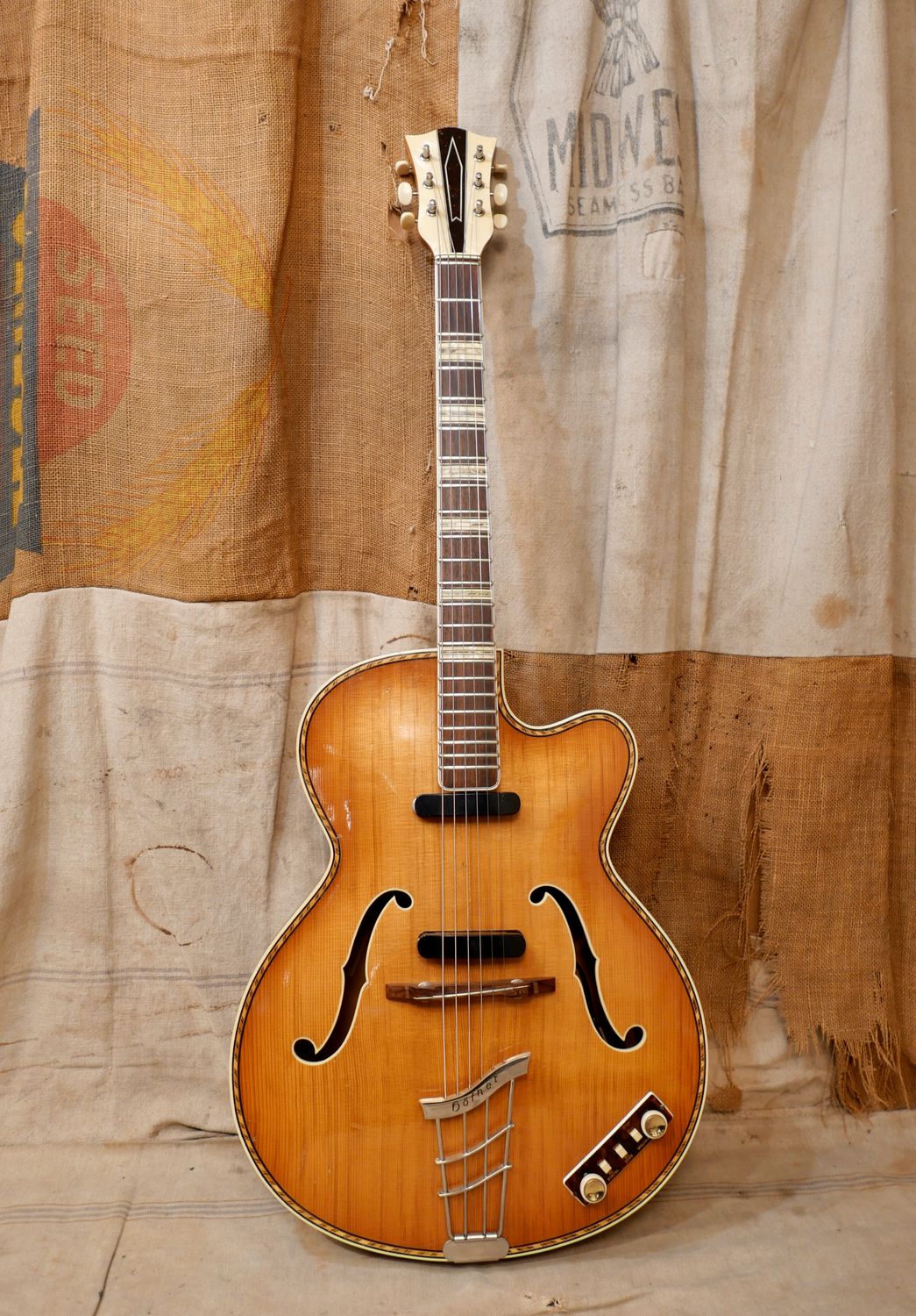 1960's Hofner Model 463  Archtop Electric Natural
