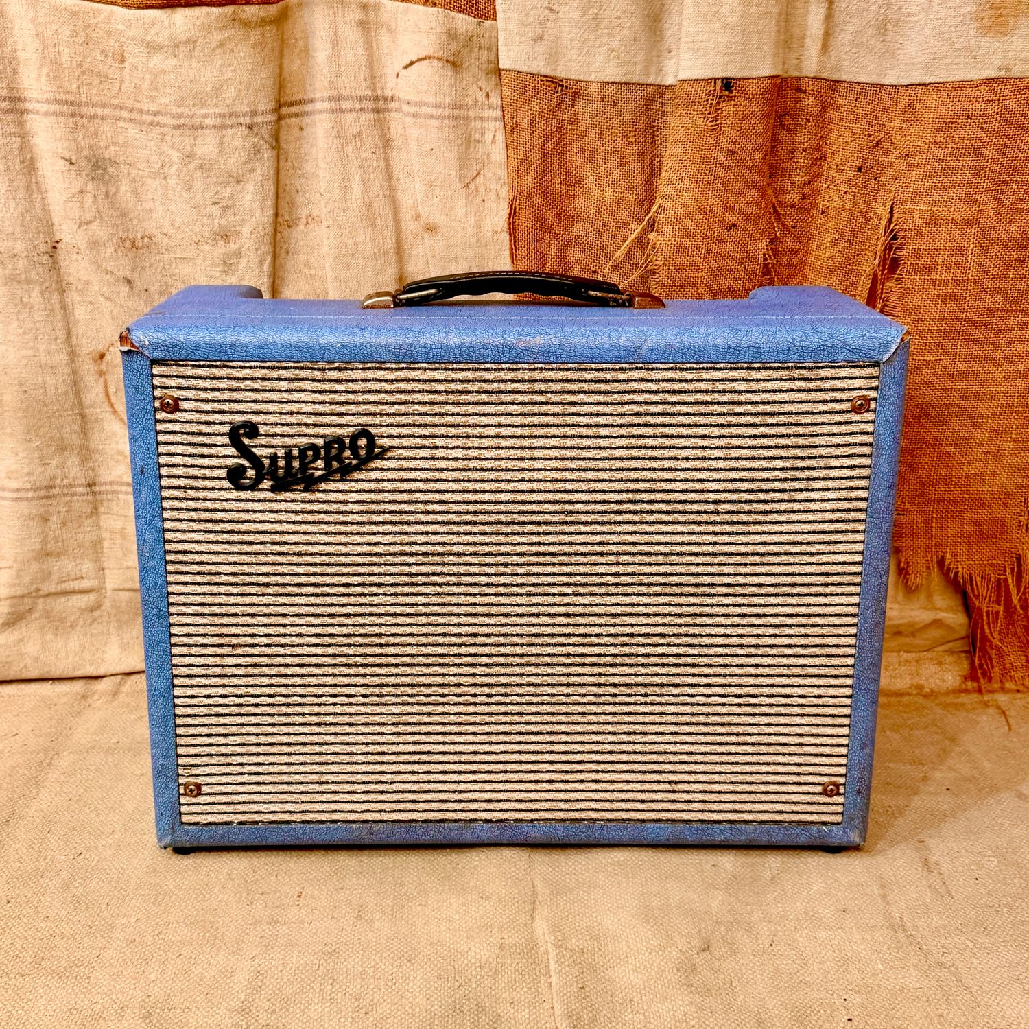 1965 Supro Valco 1616t "Coronado Jr" Blue Tube Amplifier