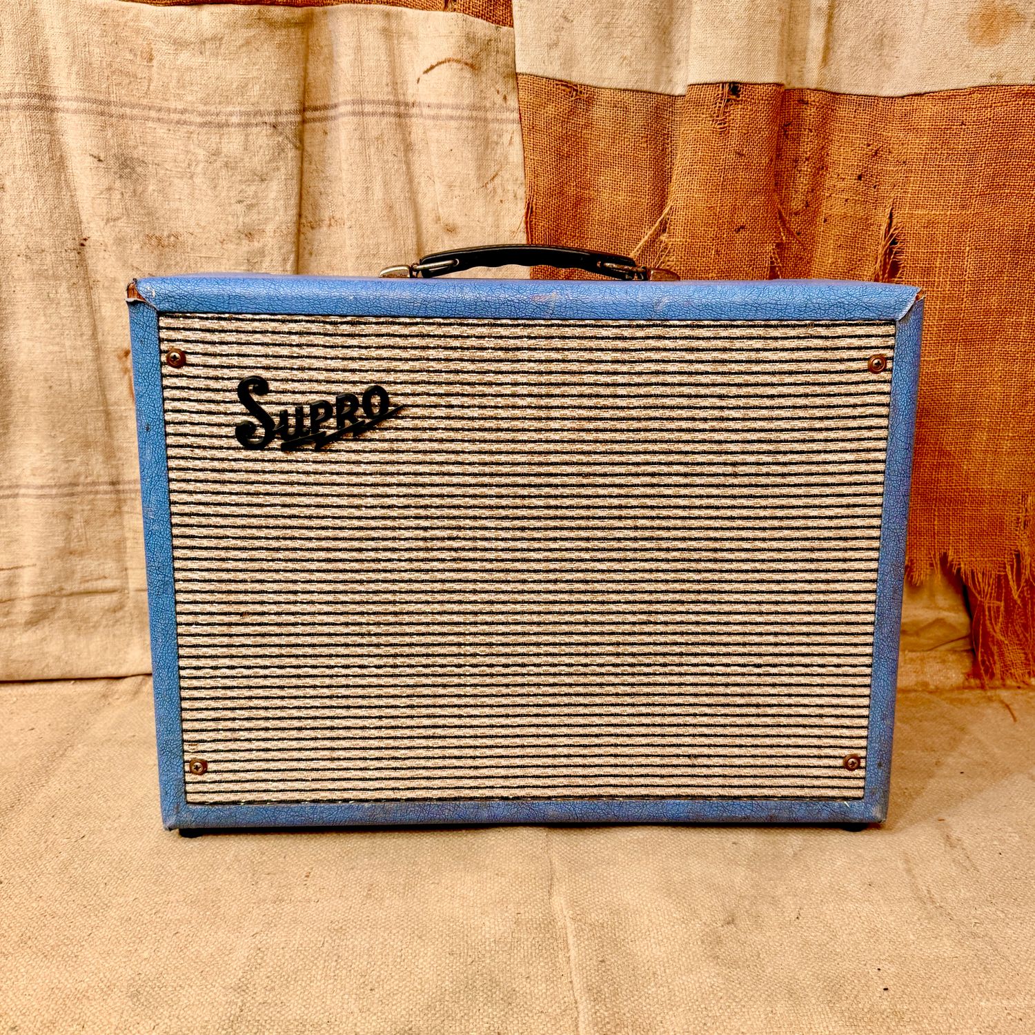 1965 Supro Valco 1616t "Coronado Jr" Blue Tube Amplifier