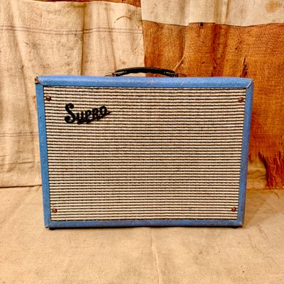 1965 Supro Valco 1616t "Coronado Jr" Blue Tube Amplifier