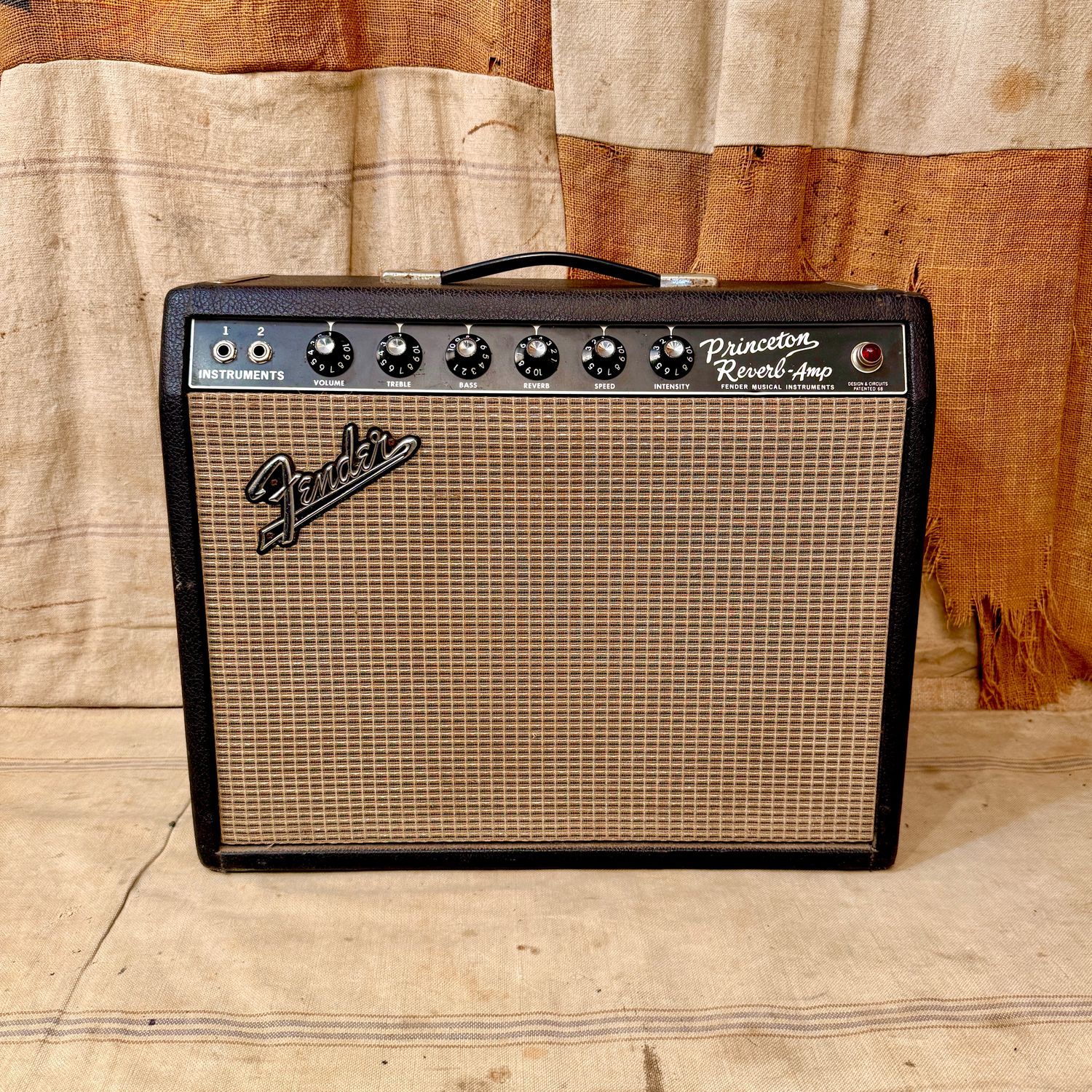 1967 Fender Princeton Reverb Black Panel