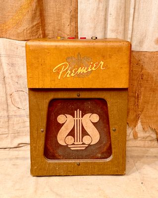 1953 Premier Multivox 120 Two Tone Brown Amplifier