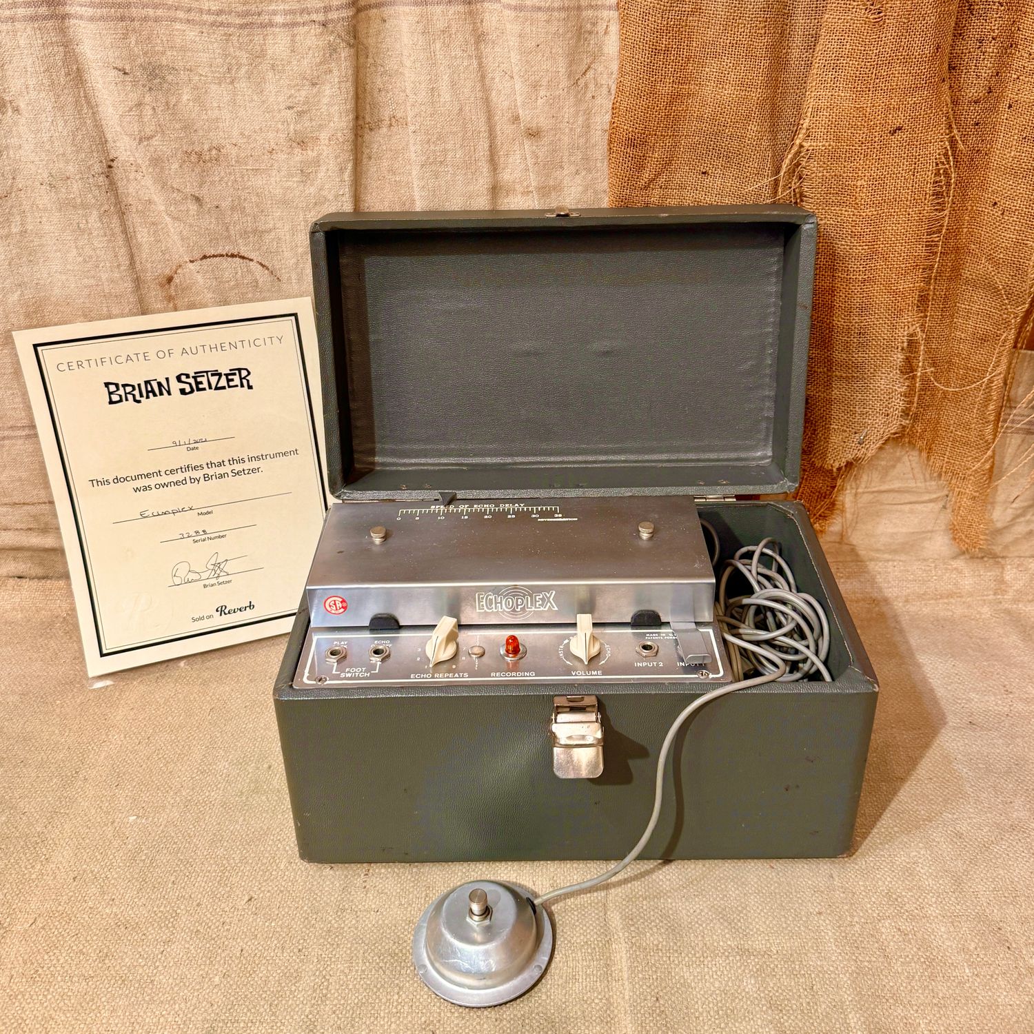 1960's Meastro Echoplex EP-2 Tube Tape Echo Previously Owned by Brian Setzer