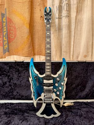 1980's Zion Custom Made "Wings" Guitar w/Flight Case