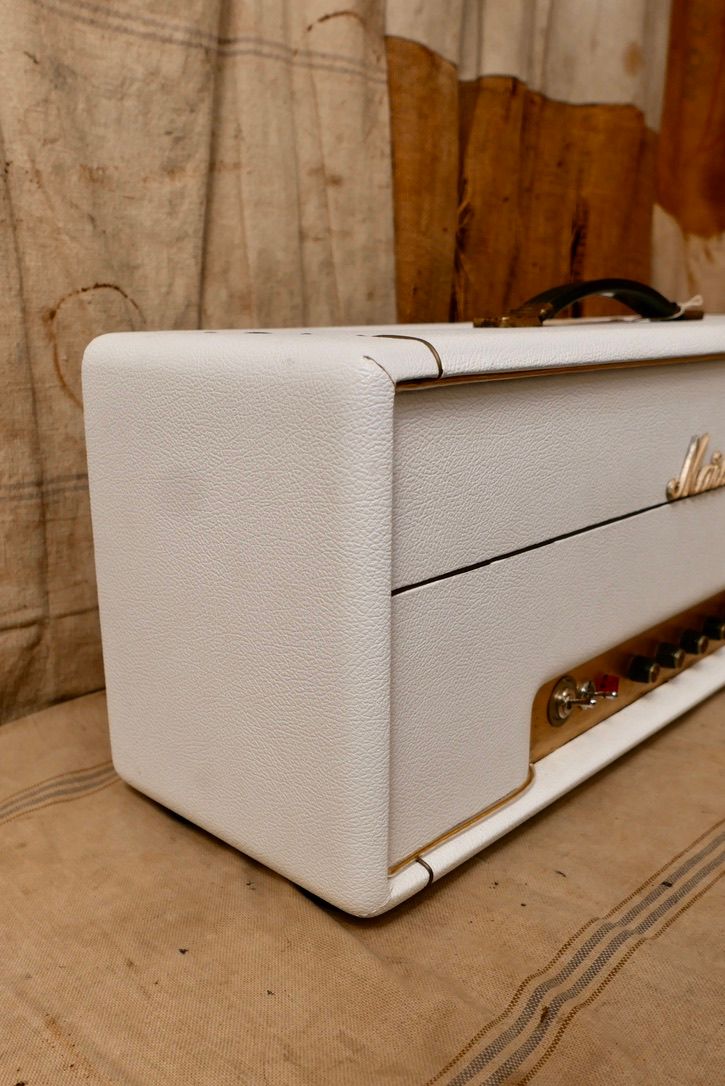 1969 Marshall Super Bass 100 Watt Head White Retolex