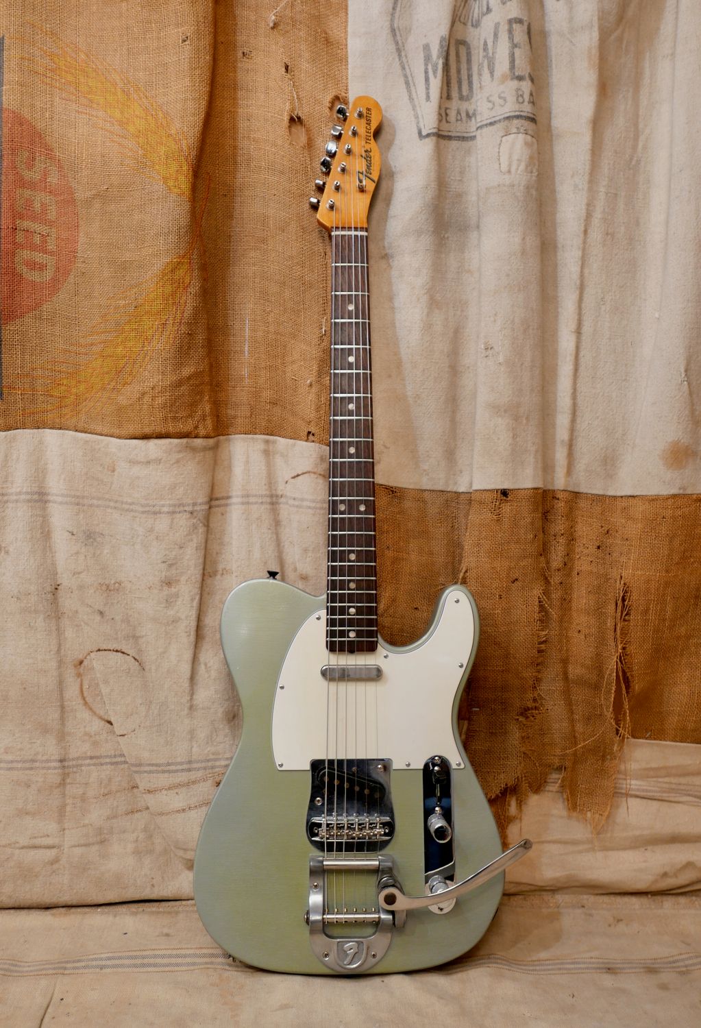 1968 Fender Telecaster Bigsby Ice Blue Metallic Refin Bigsby