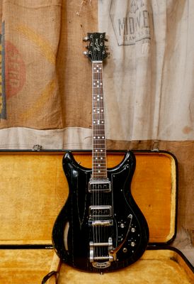 1968 Kustom K200A Black Ash Bigsby K-200 A w/OHSC