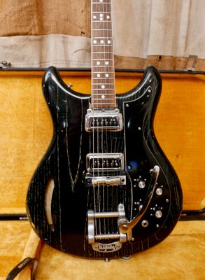 1968 Kustom K200A Black Ash Bigsby K-200 A w/OHSC