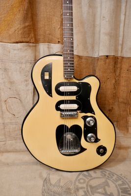 ~1960 Doc Kauffman Kremo Kustom Guitar-Cream-White-