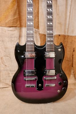 1985 Gibson EDS-1275 Double Neck Purple-Burst w/OHSC