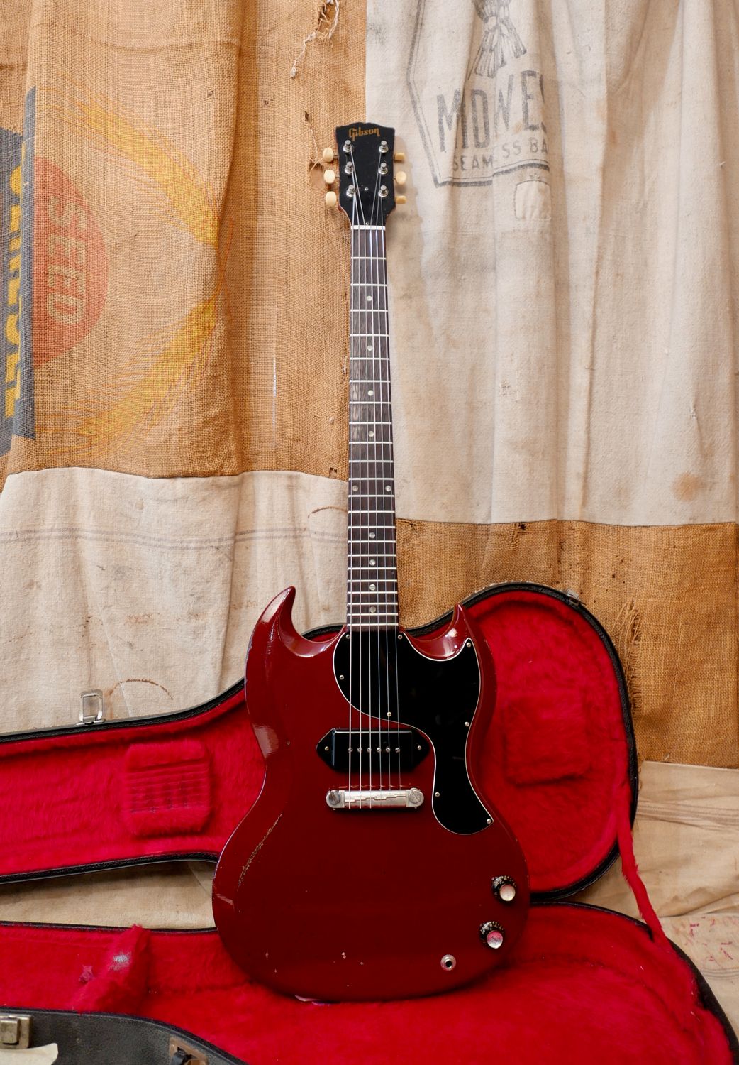 1965 Gibson SG Junior Ember Red