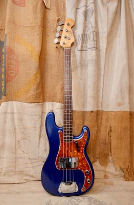1962 Fender Precision Bass Metallic Blue Refin