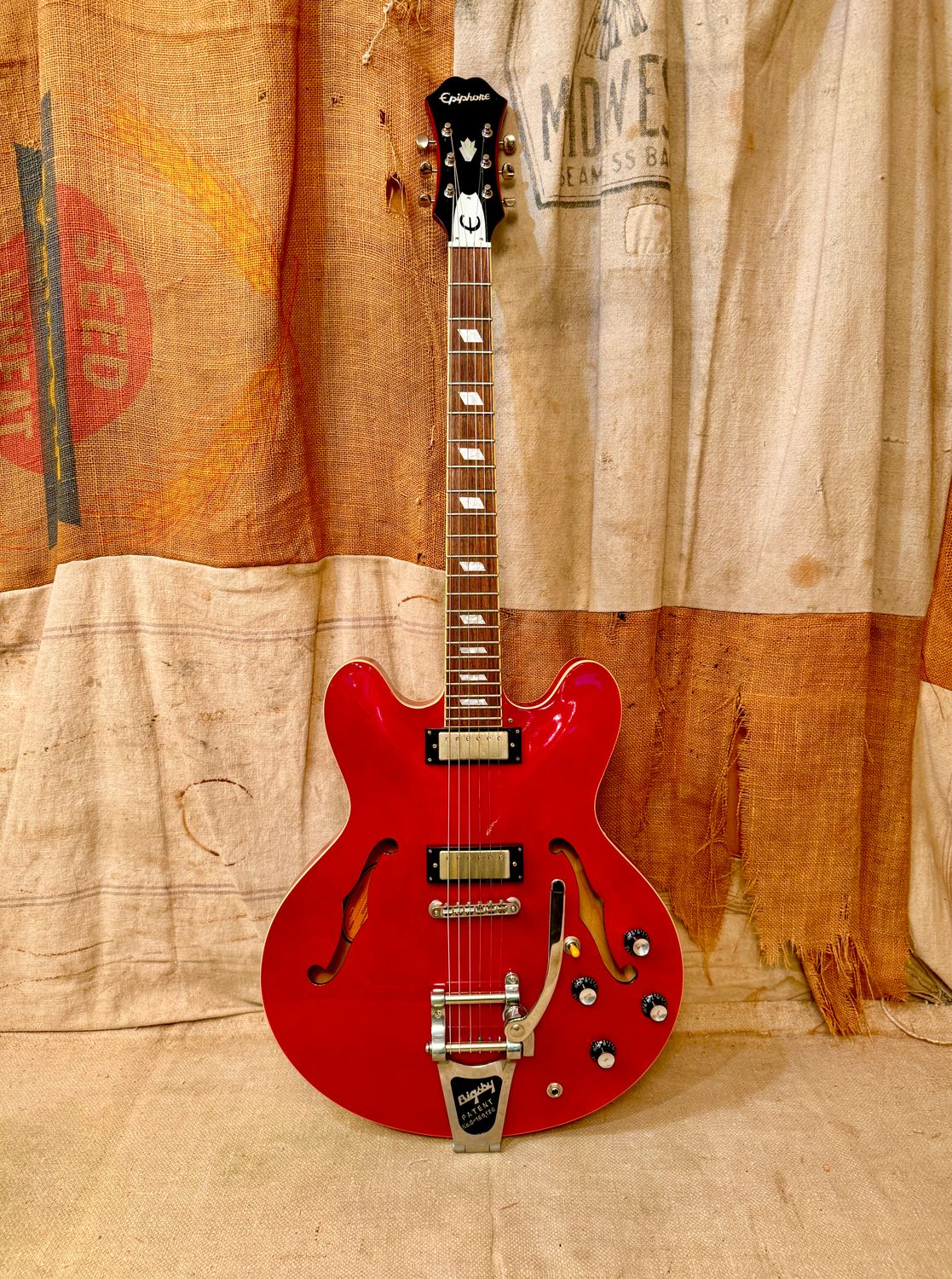 2006 Epiphone Riviera Cherry Bigsby MIK
