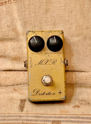1975 MXR Dist+ Script Logo "Bud Box" Yellow  Distortion Plus
