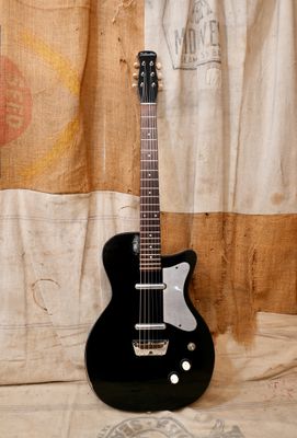 1958 Silvertone-Danelectro U-2 Black w/Foil Trim U2