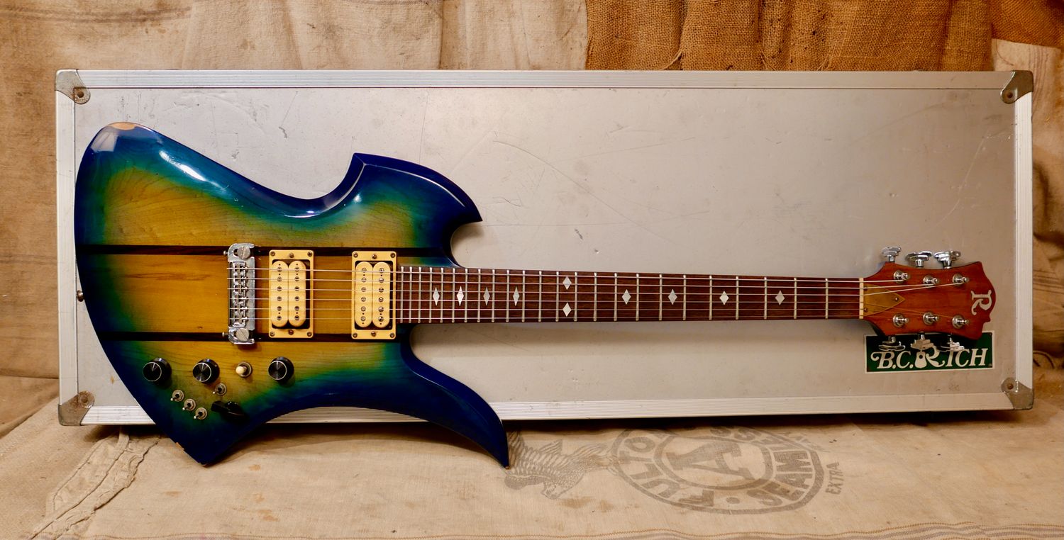 1981 B.C. Rich Mockingbird Blue Sunburst