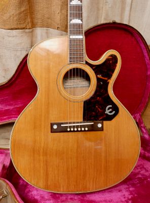 1956 Epiphone FT-210 Deluxe Cutaway Natural Flat-Top