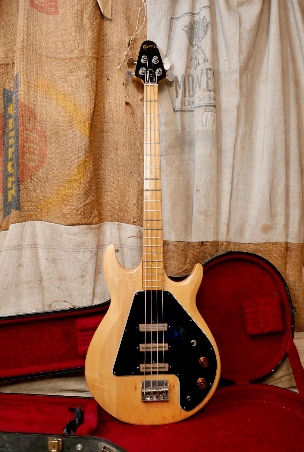1976 Gibson Grabber G-3 Bass Guitar Natural