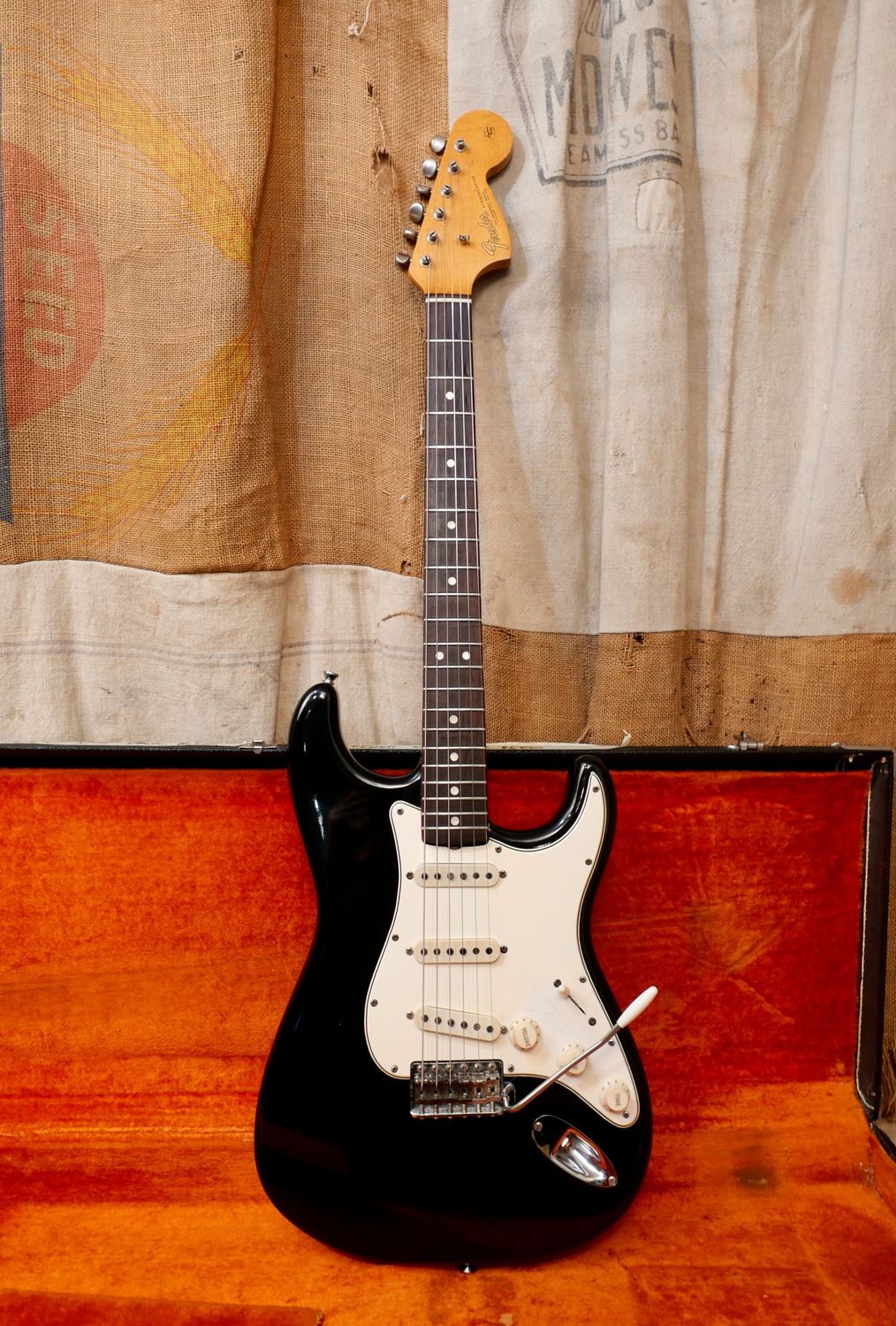 1966 Fender Stratocaster Black Refin